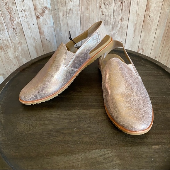 Sorel Rose Gold Ella Slingback Leather Shoe - Picture 2 of 9